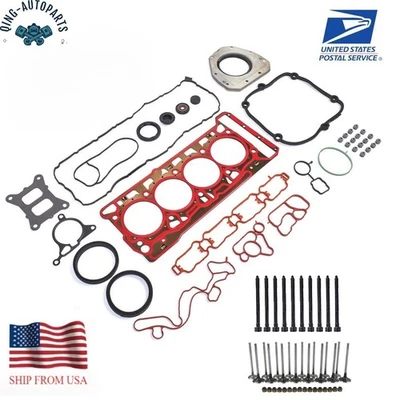 1.8L 2.0L Gasket Bolts Valves Kit For 14-18 Audi VW A3 A4 A6 Jetta GTI CJS CPLA Foto 1 de 4