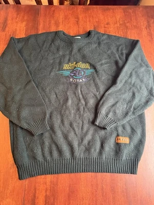 Suéter Vintage Ski Doo Rotax Carreras Moto de Nieve Pullover Acrílico Suéter Talla L Foto 1 de 4