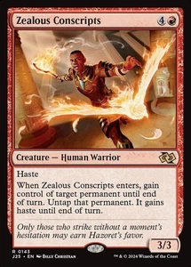 Zealous Conscripts x1 1x Foundations Jumpstart J25 NM MTG - Picture 1 of 1