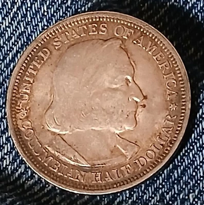 1892 Columbian Exposition Half Dollar 90% Silver First U.S. Commemorative Coin - Image 1 of 2