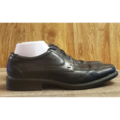 Ecco New Jersey Lace Up Dress Shoes Men's EU 42 US 8-8.5 Black Foto 1 de 4
