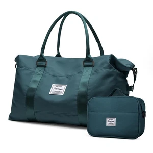 Travel Duffel Bag with Toiletry Bag,Weekender Overnight Bag for Women,Carry-o... - Picture 1 of 9