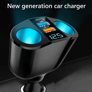 Charger Equippments Car Charger Car Accessories LED Digital Display 12V/24V 360° - Zdjęcie 1 z 12