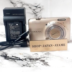 Nikon COOLPIX S6300 Gold Digital Camera 10x Optical Zoom Full HD w/ Charger - Picture 1 of 11