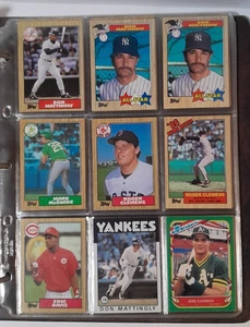 Vintage Sportmappe 80er 90er Baseball Karten Mix - Bild 1 von 7