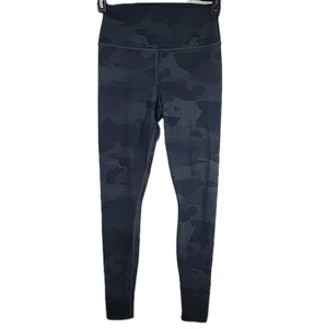 Alo Yoga High Waisted Camo Vapor Leggings Medium Black Gray Camo Full Length - Bild 1 von 7