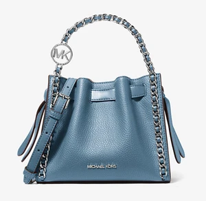 Michael Kors Mina Small Bag Handbag Crossbody Messenger Cornflower blue - Picture 1 of 4