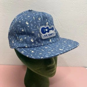Patagonia Live Simply Guitar Funfarer Cap Pigeon Blue Pattern EUC - Picture 1 of 9