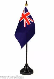 BRITISH BLUE ENSIGN TABLE FLAG desktop BOAT BOATS NAVY - Picture 1 of 1
