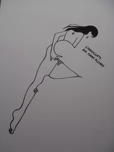 Petites Luxures L'innocente Aux Mains Pleines signed art print poster - Picture 1 of 4