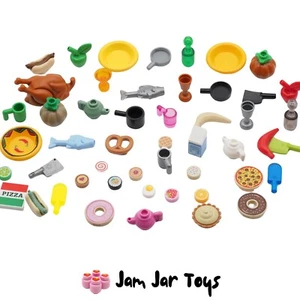 LEGO Minifigure Oggetti Cibo, Bevande e Cucina 120+ Tipi Scegli Mix SALVA - Foto 1 di 132