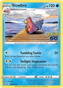 Juego de cartas coleccionables Pokémon Slowbro 020/078 Pokémon Go regular - Imagen 1 de 1