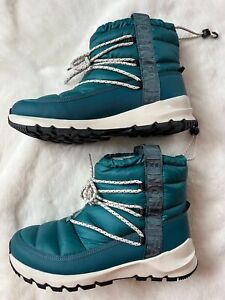 NWOB The North Face Women's Thermoball Lace Up Boots, Faux Fur Lined - Sz 10