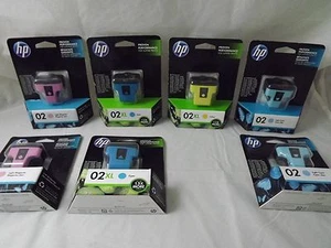 7 Genuine HP Cartridges 3-XL, 4 Reg - Yellow, Cyan, Lt Cyan, Lt Mag MOST 2017 - Picture 1 of 8