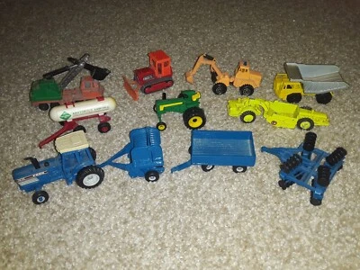 Vintage RARE Majorette ERTL Construction Farm Lot Car Truck Tractor  70s 80s - Image 1 of 4