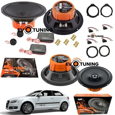 Kit 6 Casse Altoparlanti Hertz Anteriori e Posteriori per AUDI A3 8P 3 Porte - Immagine 1 di 4