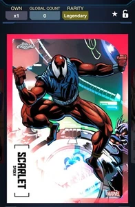 Topps Marvel Collect Chrome 2024 Red Scarlet Spider Legendary Digital - Picture 1 of 1
