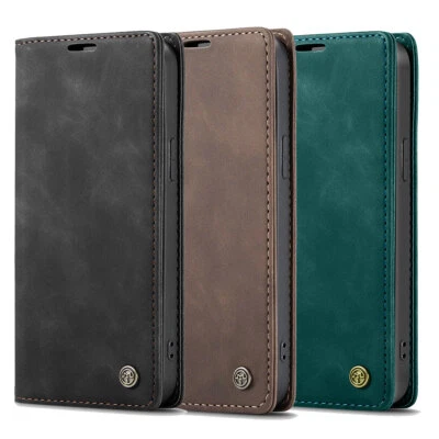 适用于 iPhone SE 2022/2020 第 2 代保护壳 钱包式卡 皮革 翻盖 磁力保护套 — 第 1/4 张图片