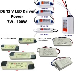 7W - 100W LED Trafo Transformator DC 12V Power Supply Driver for LED Strips/CCTV - Bild 1 von 78