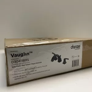 Danze D304118BS Vaughn 1.2 GPM Widespread Bathroom Faucet and - Black - Picture 1 of 10