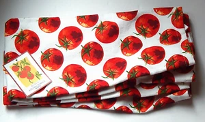 BLISS STUDIO 100% COTTON 2-PIECE SET KITCHEN TOWELS TOMATOES NEW - Picture 1 of 3