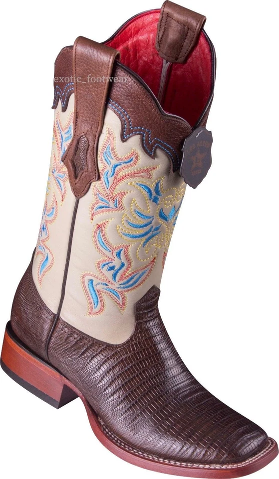 BOTA WESTERN MUJER LOS ALTOS MARRÓN LAGARTO RANCHO-PUNTERA CUADRADA  Foto 1 de 1