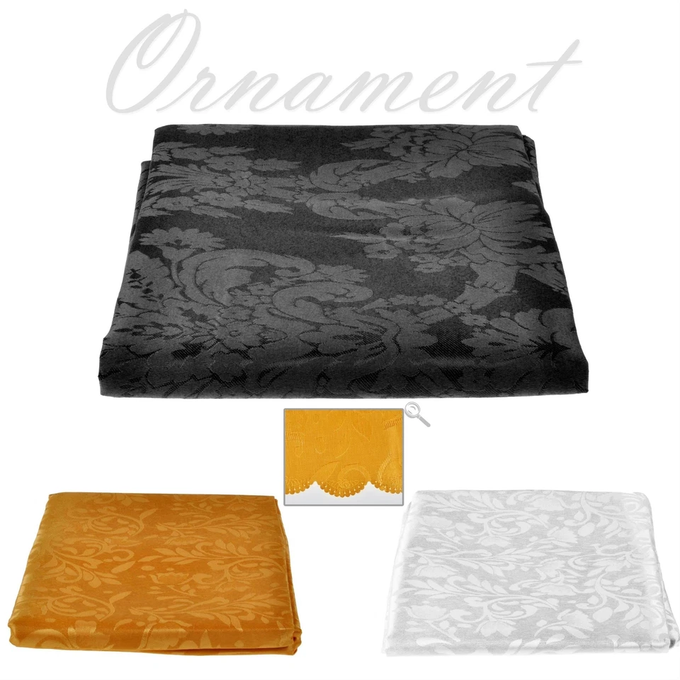 Weihnachtliche Tischdecke mit Ornamenten 220x150 cm  Weihnachtstischdecke Advent - Bild 1 von 1