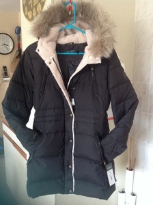 ralph lauren faux fur collar walker coat