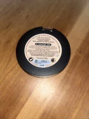 Sephora Matte Perfection Powder Foundation 20 Neutral Beige Full Size Sealed - Image 1 of 2