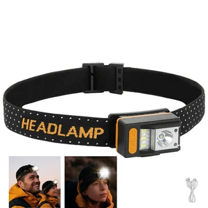 Headlamp LED USB-C rechargeable, red light headlamp with 7 light modes camping - Picture 1 of 11