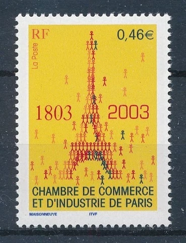 France 2003 Eiffel Tower - Yvert 3545 : the good stamp very fine MNH Cover