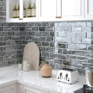 Peel and Stick Backsplash for Kitchen Subway Tile Sticker Waterproof Marble Peel - Picture 1 of 12