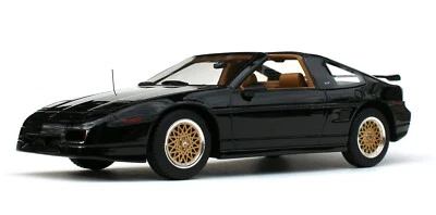 Automodello ONE24 1988 Pontiac Fiero GT T-Top Panel 1:24 Black COA Final Stock - Image 1 of 4