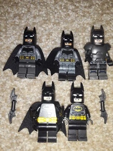5x LEGO Super Heroes Minifigure sh437 Batman Textured Armored Suit 76086 Lot - Picture 1 of 3