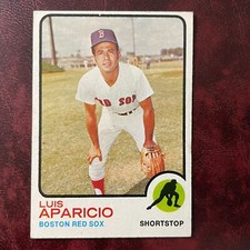 1973 Topps Set LUIS APARICIO #165 BOSTON RED SOX - EX-MINT *HIGH GRADE*