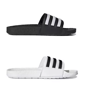 adidas Adilette Boost Slides 'Black White Stripes' 'white black stripes' FY8154 - Picture 1 of 24