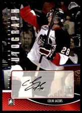 2012-13 IN THE GAME HEROES AND PROSPECTS COLIN JACOBS AUTO CS PRINCE GEORGE