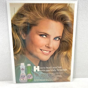 Vtg Print Ad 80's Prell Shampoo Pretty Lady Magazine Advertisement Ephemera - Picture 1 of 4