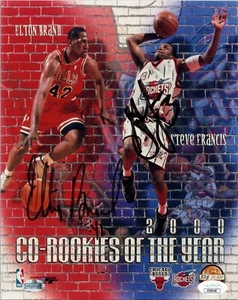 ELTON BRAND & STEVE FRANCIS Authentic Hand-Signed "Co- ROY" 8X10 photo (JSA COA) - Picture 1 of 2