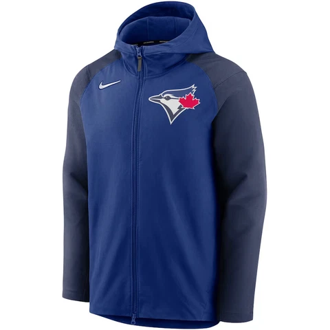 Toronto Blue Jays Nike Authentic Collection Performance Raglan Full Zip Hoodie Cover