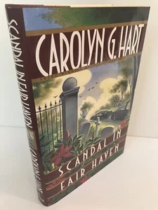 SCANDAL IN FAIR HAVEN Carolyn G. Hart Signed 1st Edition Bantam Fine/Fine - Foto 1 di 3