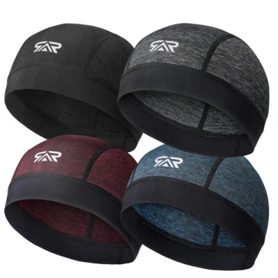 Gorra de calavera de enfriamiento forro para casco que absorbe el sudor motocicleta fútbol debajo del sombrero duro Foto 1 de 4