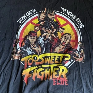 The Young Bucks / Kenny Omega T-Shirt - 2XL - Too Sweet Fighter Elite - Tag Team - Picture 1 of 2