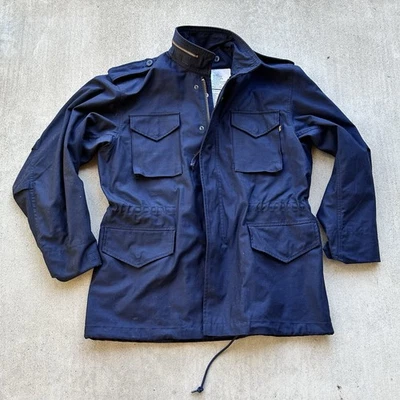 Alpha Industries Cold Weather Field Coat Navy Blue Size Medium  - Image 1 of 4