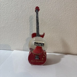 Bourbon Street Globe Guitar Bourbon Street Souvenir NEW Red Christmas NOLA Gift - Picture 1 of 7