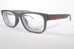 Prada Eyeglasses VPS 04Q Mens Grey Full Rim Plastic Eyewear Glasses Frames 52 mm - Picture 1 of 4