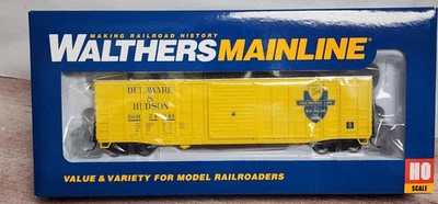 Delaware Hudson 50' waffle side boxcar 24041 Walthers Mainline HO RTR 910-46708 - Image 1 of 4