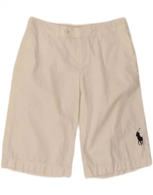 RALPH LAUREN женщин Chino шорты США 8 средний W30 белый хлопок MD02 - Изображение 1 из 3