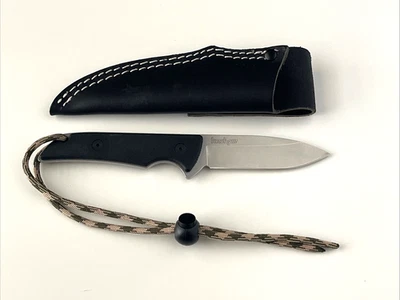 Cuchillo de hoja fija Kershaw 1084 Skyline funda Sandvik 14C28N EE. UU. Excelente Foto 1 de 4