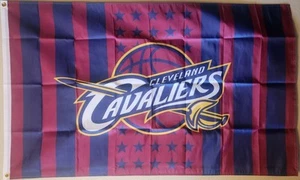 Cleveland Cavaliers Stars And Stripes NBA Basketball Flag 3x5 Ft Grommets - Picture 1 of 3